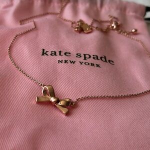 Rosegold Kate Spade SKINNY MINI BOW PENDANT